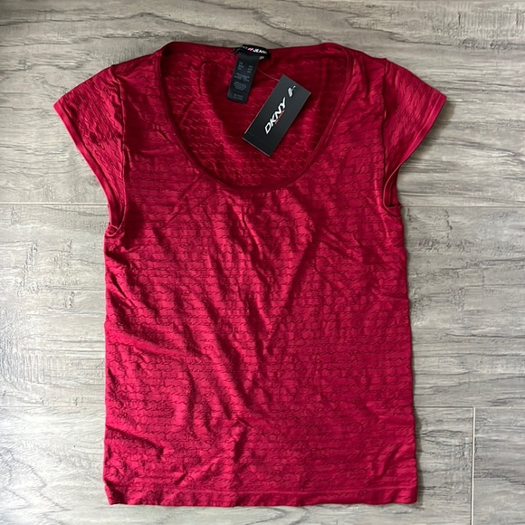 Red DKNY Jeans Shirt - Picture 1 of 6